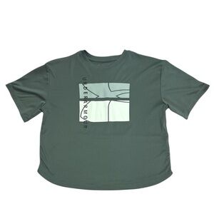 Under Armour Dark Green Graphic Tee crop top for women